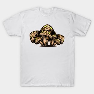 Forest mushroom illustration T-Shirt